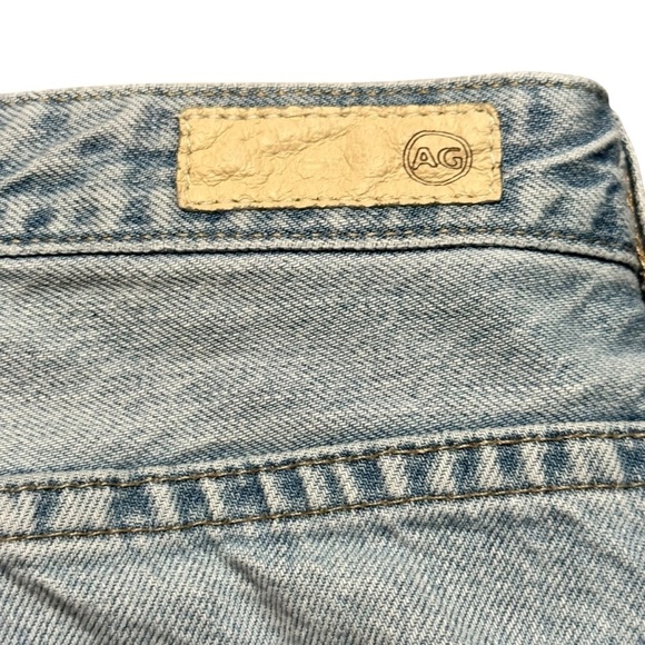 AG Adriano Goldschmied The Isabelle High Rise Straight Leg Denim Distressed Jean - Picture 9 of 13